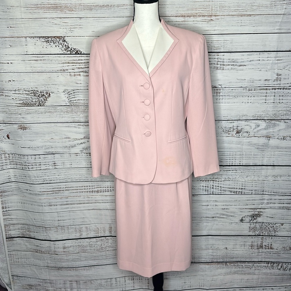 Kim Rodgers Pink Skirt Suit 12P